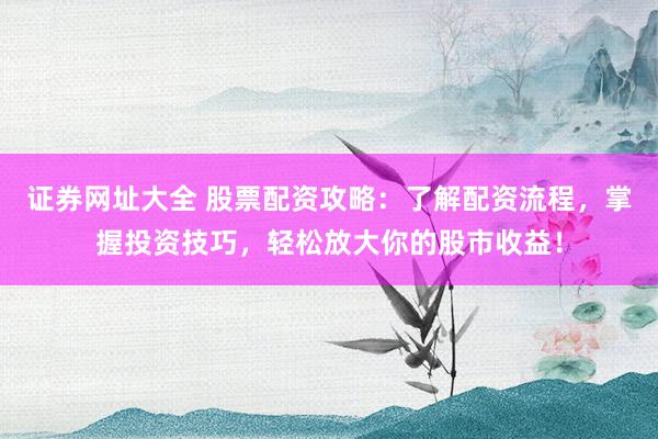 证券网址大全 股票配资攻略：了解配资流程，掌握投资技巧，轻松放大你的股市收益！