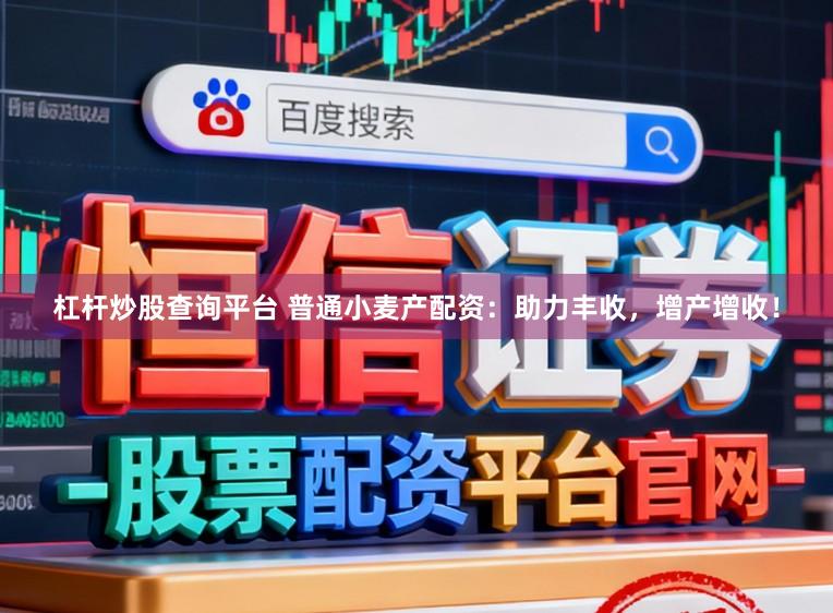 杠杆炒股查询平台 普通小麦产配资：助力丰收，增产增收！