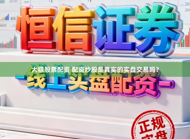 大额股票配资 配资炒股是真实的实盘交易吗？