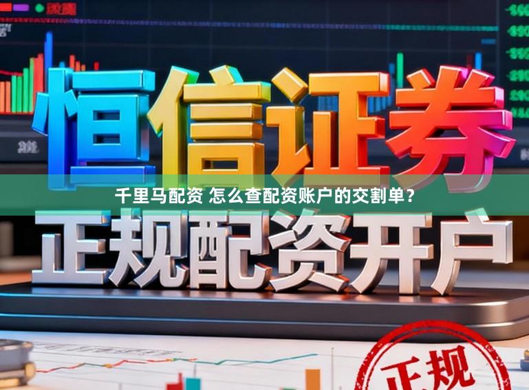千里马配资 怎么查配资账户的交割单？